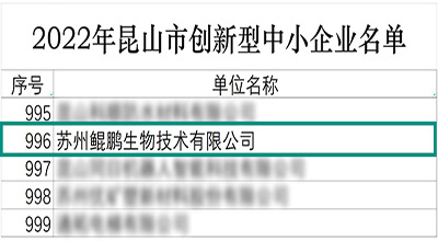 【喜讯】创新实力彰显 苏州奇异果体育连获两项荣誉认定